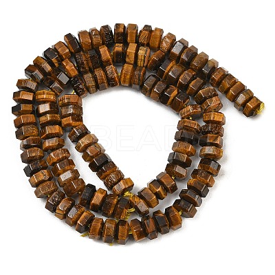 Natural Tiger Eye Beads Strands G-G317-A27-3X6MM-1