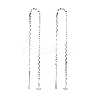 925 Sterling Silver Ear Stud Findings X-STER-I014-03S-1