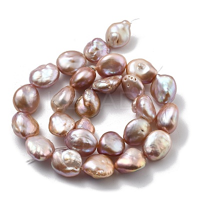 Natural Baroque Keshi Pearl Beads Strands PEAR-P064-08E-04E-1
