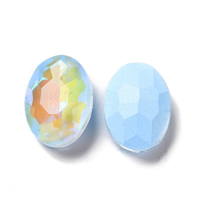 Mocha Fluorescent Style Glass Rhinestone Cabochons GGLA-M005-01A-211MK-1