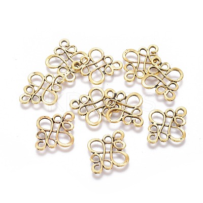 Tibetan Style Links connectors TIBE-4876-AG-RS-1