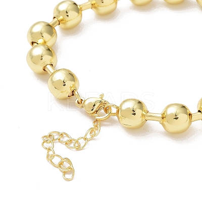 Rack Plating Brass Ball Chain Bracelets for Women BJEW-G676-01D-G-1