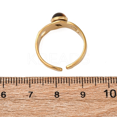304 Stainless Steel Adjustable Open Cuff Rings RJEW-A071-02A-G-1