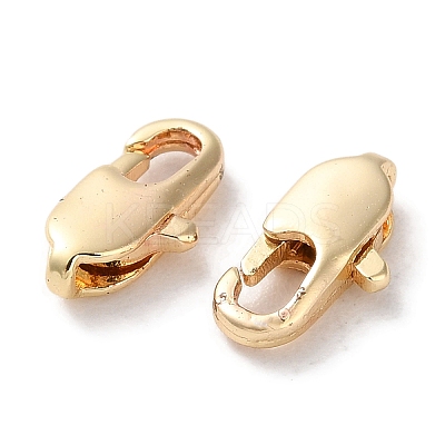 Rack Plating Brass Lobster Claw Clasps KK-F090-23LG-02-1