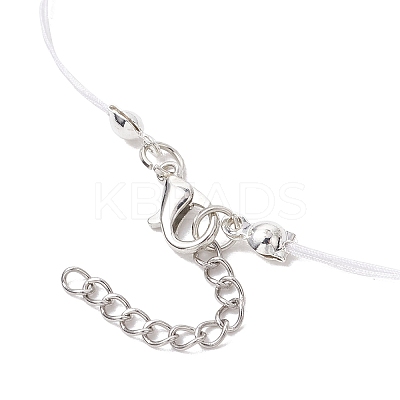 2Pcs 2 Styles Natural Topaz Jade & Synthetic Turquoise Chip Beads Necklace Making with 304 Stainless Steel Jump Rings and Nylon Thread NJEW-JN05215-1