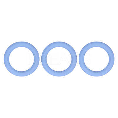 3Pcs Ring Silicone Focal Beads JX895D-01-1