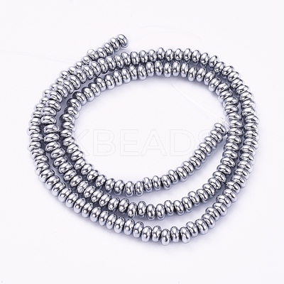 Non-magnetic Synthetic Hematite Beads Strands G-G826-02P-4mm-1