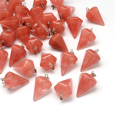 Cone/Spike/Pendulum Mixed Stone Pendants G-Q202-M-1
