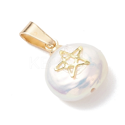 3Pcs 3 Styles Baroque Natural Keshi Pearl Pendants PALLOY-JF04958-1
