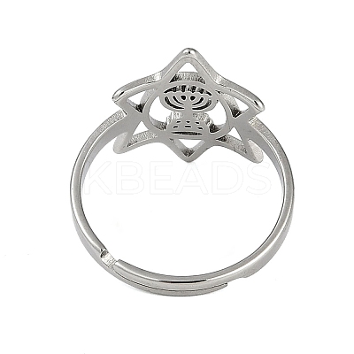 201 Stainless Steel Adjustable Rings for Women RJEW-M008-03P-1