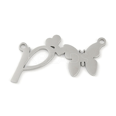 Non-Tarnish 304 Stainless Steel Pendants STAS-L279-002P-P-1