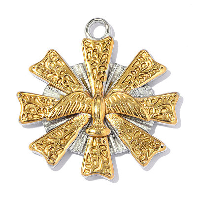 304 Stainless Steel Pendants STAS-OY018-23G-1