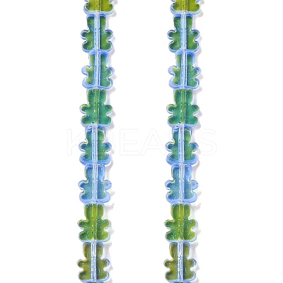 Transparent Electroplate Glass Beads Strands LS-GLAA-F122-05A-1