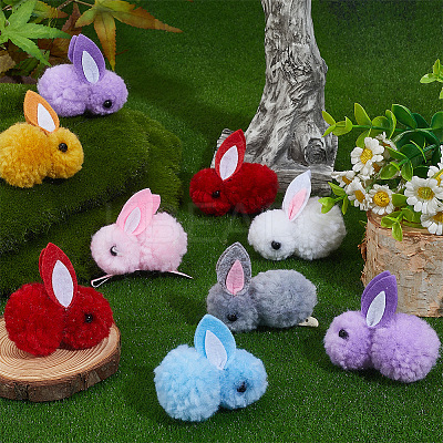 28Pcs 7 Colors Wool Felt Ball AJEW-SC0031-37A-1