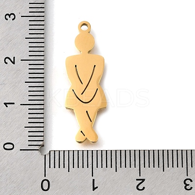 304 Stainless Steel Pendants STAS-S178-05G-A-1