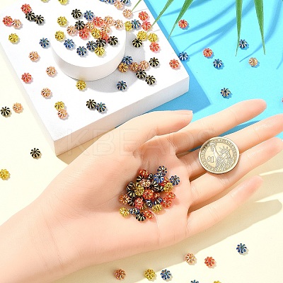500Pcs 5 Colors Acrylic Beads SACR-YW0001-69-1