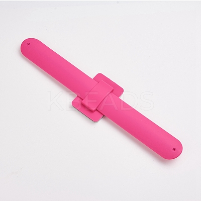 Magnetic Silicone Wrist Strap Bracelet X-BJEW-WH0009-09B-1