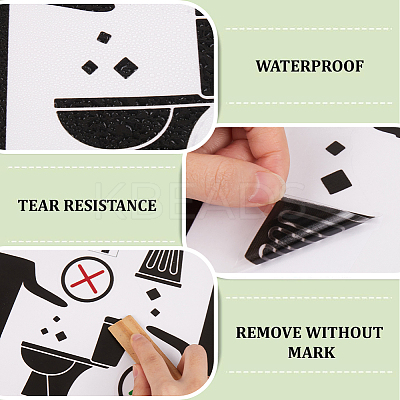 PVC Public Toilet Sign Stickers AJEW-WH20006-102B-1