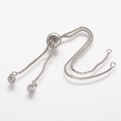 DanLingJewelry 10Pcs Rack Plating Brass Chain Bracelet Making KK-DL0001-09-1