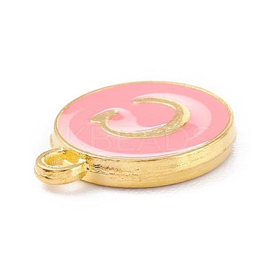 Golden Plated Alloy Enamel Charms ENAM-Q437-14C-1