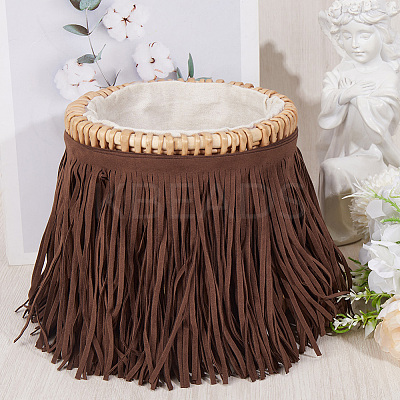 1Pc Suede Fabric Tassels Ribbon OCOR-GF0005-60B-04-1