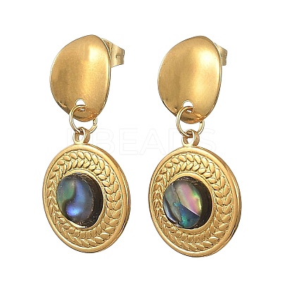 304 Stainless Steel Dangle Stud Earring for Women EJEW-JE07347-1