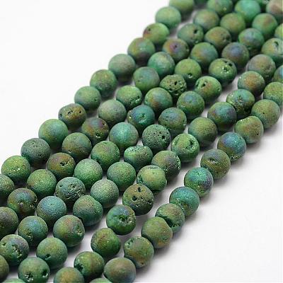 Electroplated Natural Quartz Crystal Beads Strands G-K174-01A-1