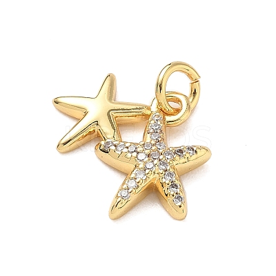 Brass Micro Pave Cubic Zirconia Pendants KK-D426-25D-G-1