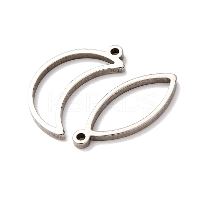 10Pcs 201 Stainless Steel Open Back Bezel Pendant Sets STAS-B101-06A-P-1