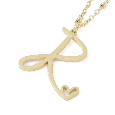 304 Stainless Steel Pendant Necklaces LS-NJEW-H029-02G-R-1