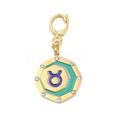 304 Stainless Steel Enamel Pendant Decoration STAS-S168-01G-02-1