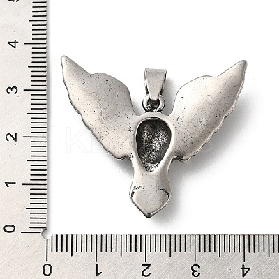 304 Stainless Steel Pendants STAS-Z045-03D-AS-1