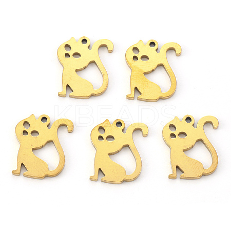 PVD Vacuum Plating 304 Stainless Steel Charms LS-STAS-N092-69G-1