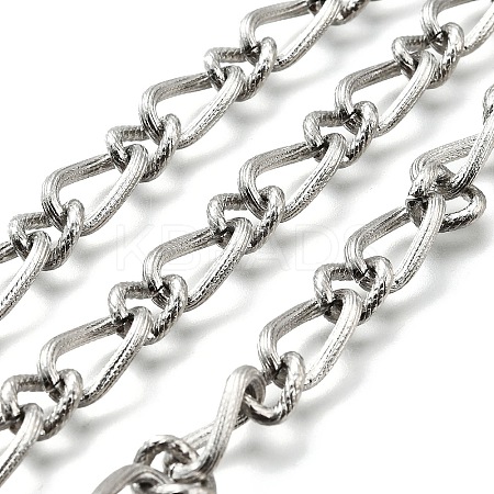304 Stainless Steel Twisted Curb Link Chains CHS-A016-12P-A-1