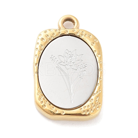 304 Stainless Steel Pendants STAS-F303-B07-1
