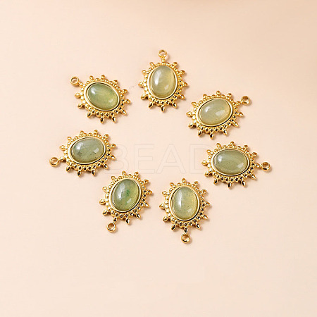 Bohemia Style Natural Green Aventurine Pendants LS-BOHO-PW0001-060E-01-1