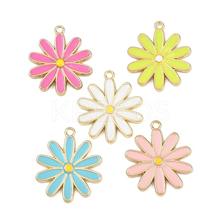 Alloy Enamel Pendants ENAM-H002-02G-1