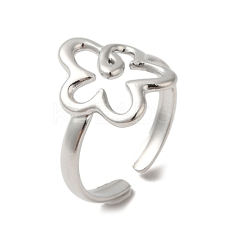 Non-Tarnish 304 Stainless Steel Open Cuff Rings RJEW-Q780-07P-1