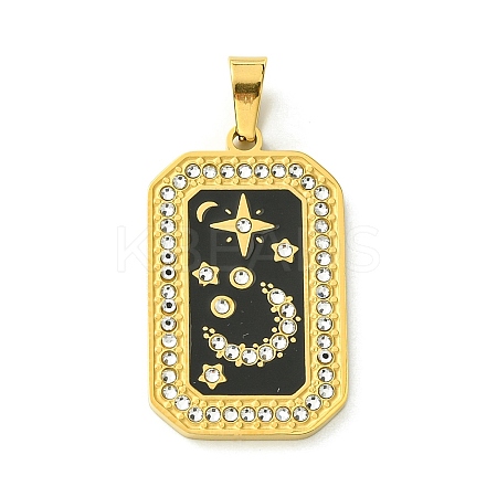 Ion Plating(IP) 304 Stainless Steel Pendants STAS-C101-08G-04-1