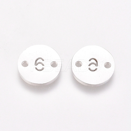 Non-Tarnish Numbers 304 Stainless Steel Links LS-STAS-G216-06P-1