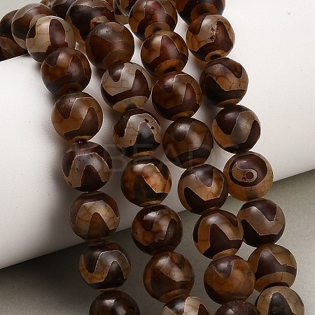 Tibetan Style dZi Beads Strands GG-CBA4812-B02-10MM-1