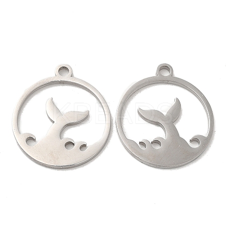 Non-Tarnish 304 Stainless Steel Pendants STAS-L020-018P-1