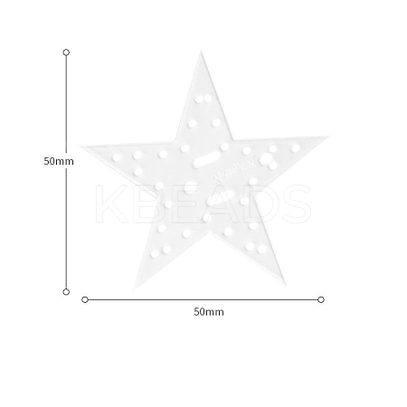 Flower/Smiling Face/Star/Square Acrylic Sheets PW-WG14968-06-1