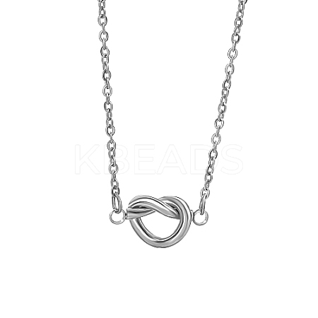 Non-Tarnish 304 Stainless Steel Pendant Necklaces for Women KJ2332-2-1