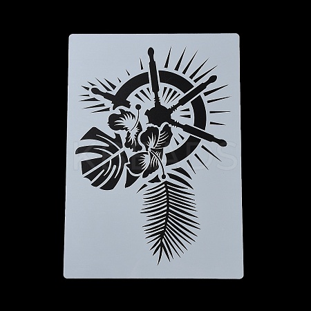 Plastic Hollow Out Drawing Painting Stencils Templates DIY-Z024-01K-1