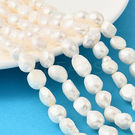 Natural Cultured Freshwater Pearl Beads Strands PEAR-P064-19K-02B-1