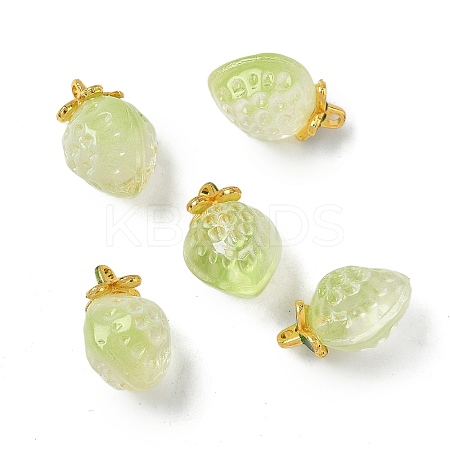 Transparent Glass Pendants GLAA-P072-03G-03-1
