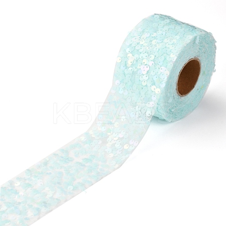 Polyester Elastic Sequin Ribbons OCOR-L045-A09-1
