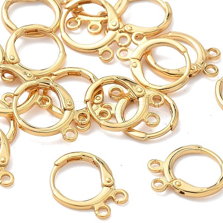SHEGRACE Brass Leverback Earring Findings XGR0091G-88G-1