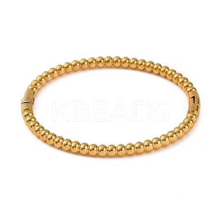 Ion Plating(IP) 304 Stainless Steel Hinged Bangles for Women BJEW-D048-10G-1